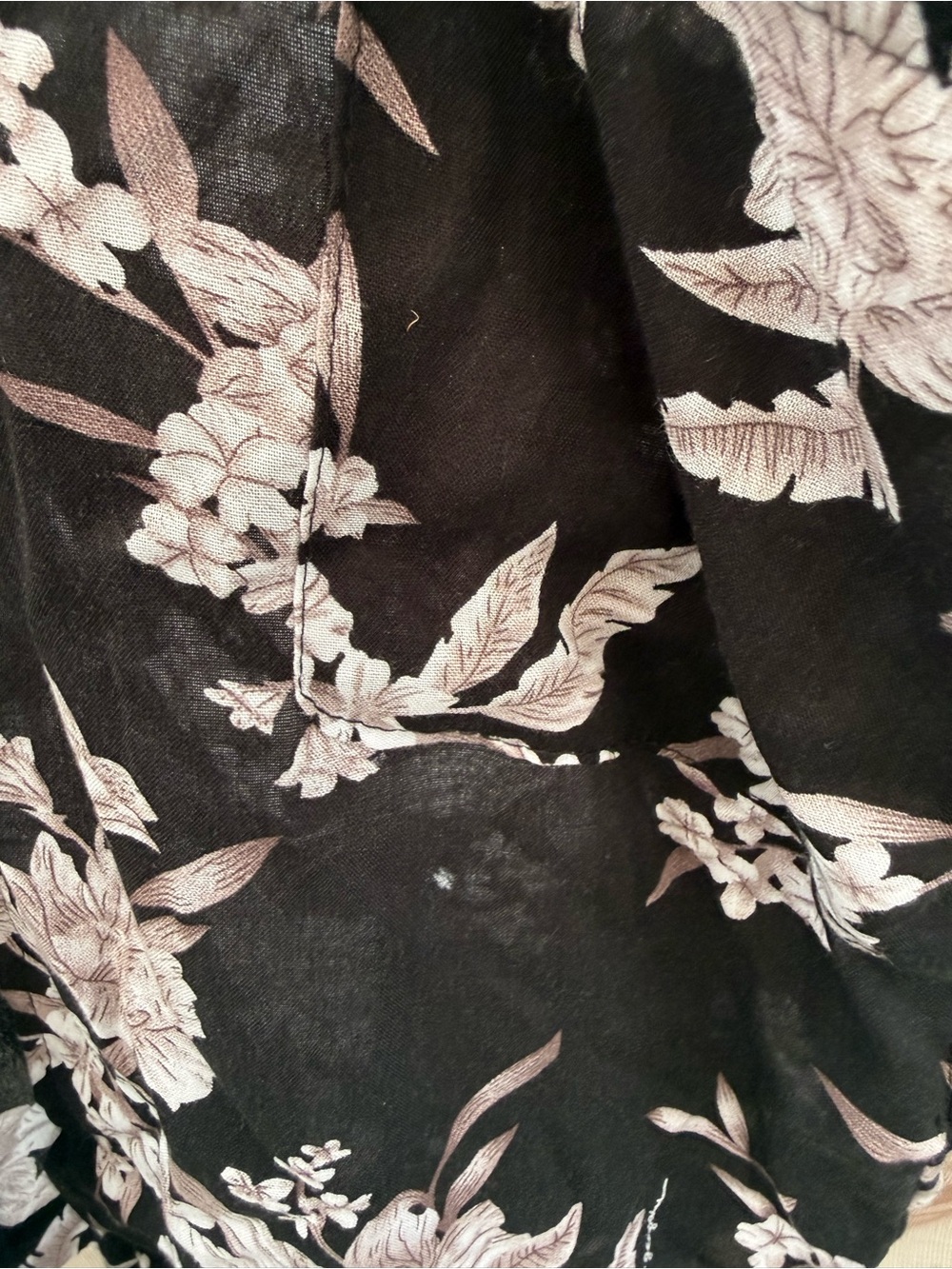Spiritual Gangster Black Floral Sheer Kimono Cardigan Tie Front OS - Picture 5 of 8